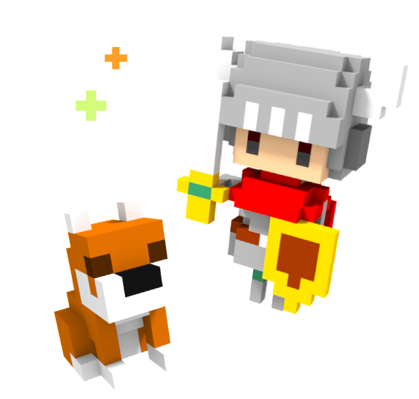 swordsman and dog
